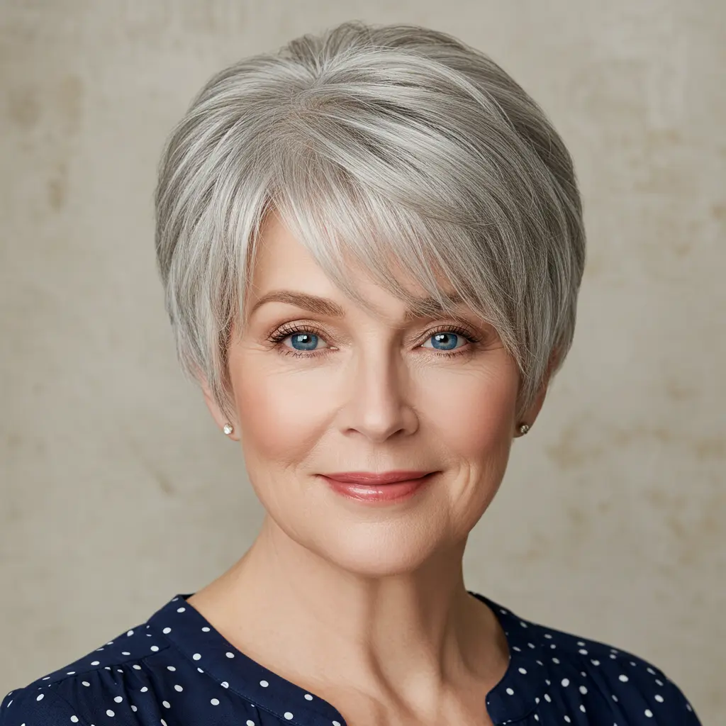 Short Inverted Bob Haircut With Clean Nape