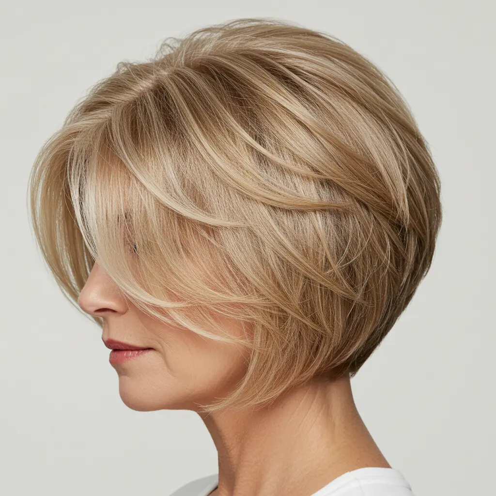 Short Wispy Bob for Fine Hair