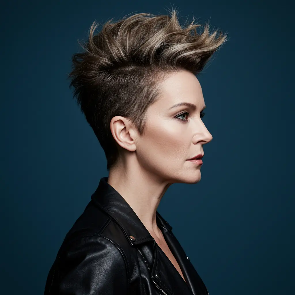 Short Spiky Pixie Haircut With Bold Definition