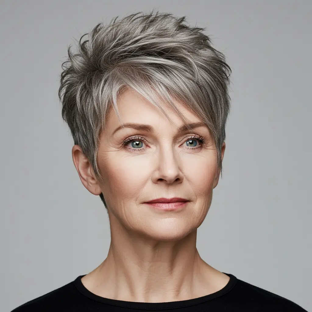 Very Short Spiky Pixie With Piecey Tips