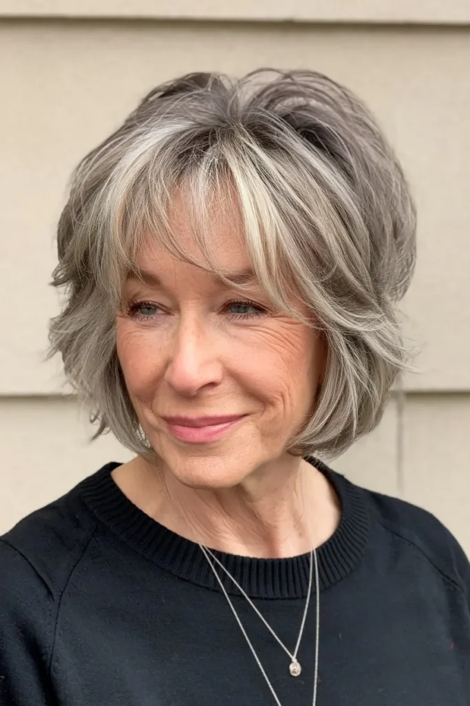 Long Bixie with Wispy Bangs