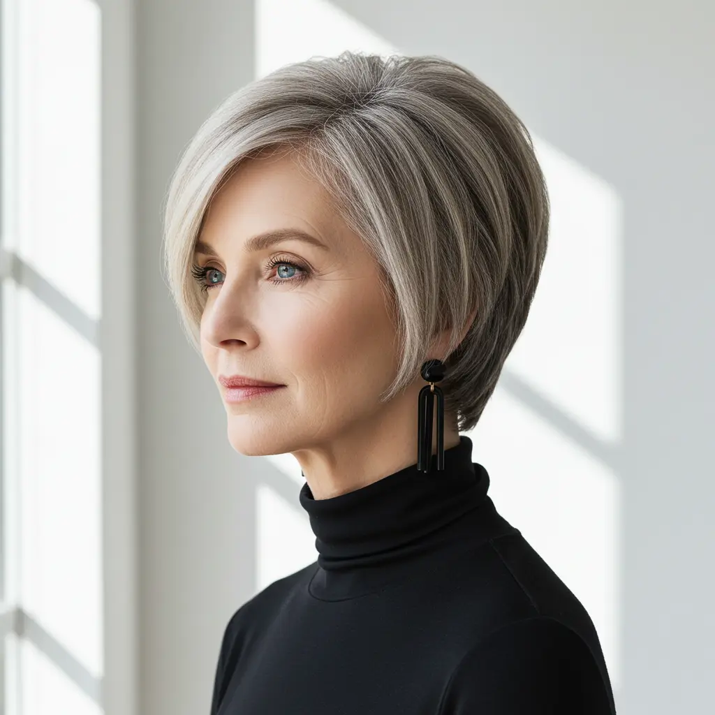 Long Pixie Bob on Thin Hair
