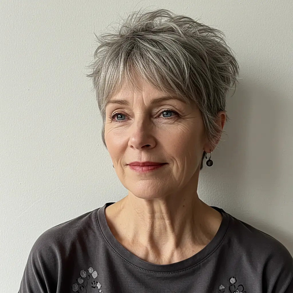 Messy Pixie Haircut With Wispy Bangs