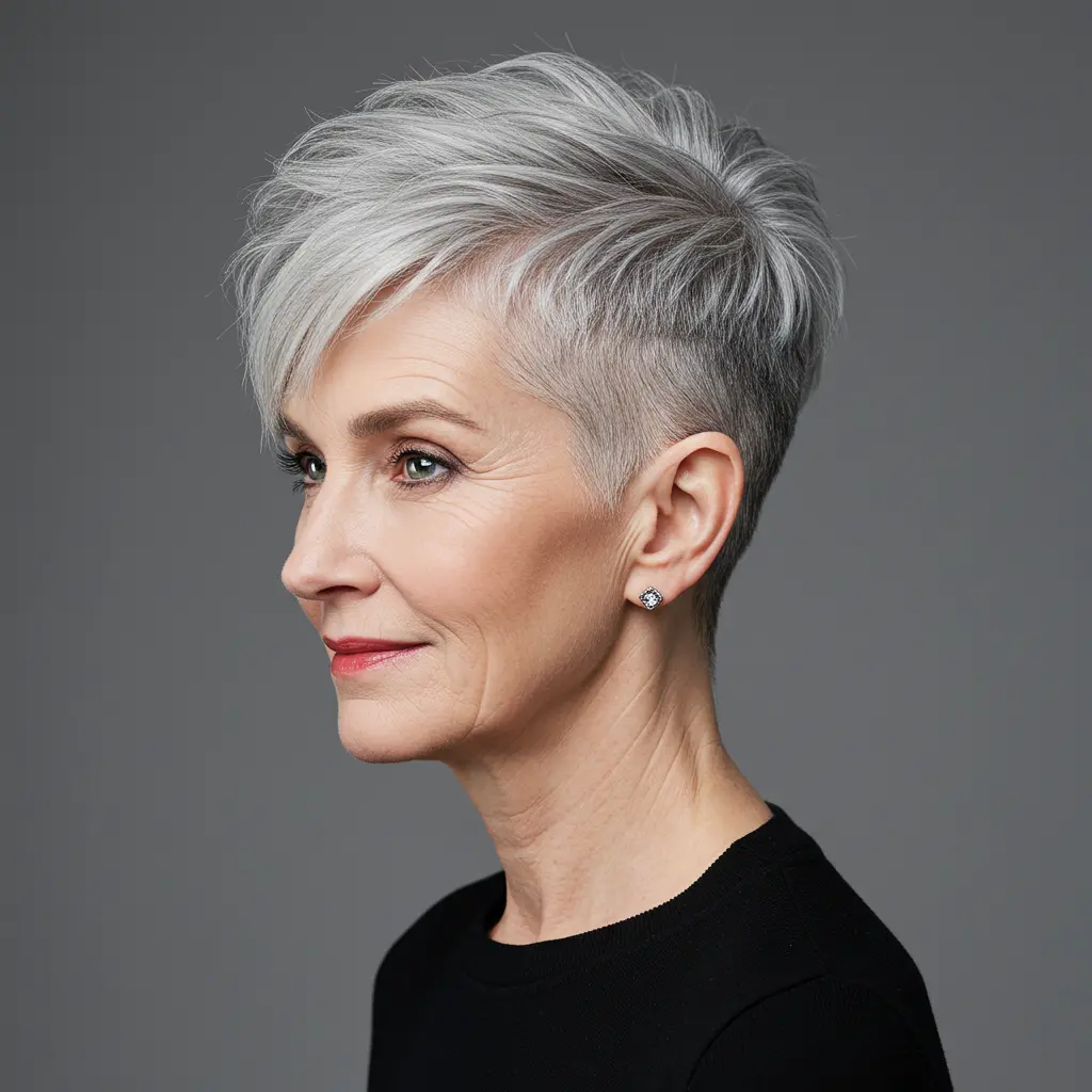 Funky Pixie Cut With Undercut Nape