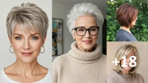 Short Hairstyles for Women Over 50 with Fine Hair