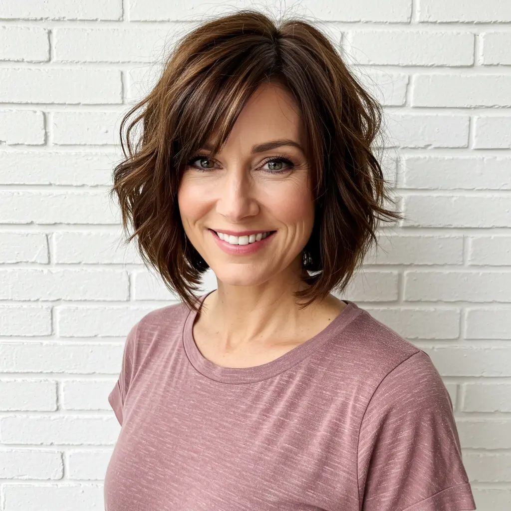 #1 French Bob With Bangs and a Middle Part