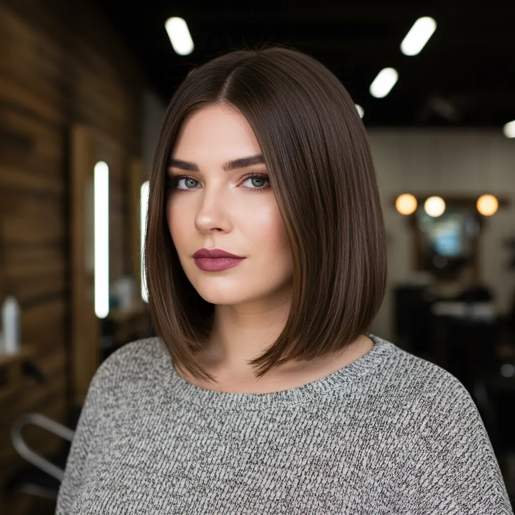 #10 Thick Hair Medium Length with Blunt Ends