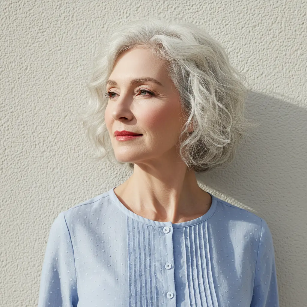 Soft Stacked Inverted Bob Haircut For Fullness