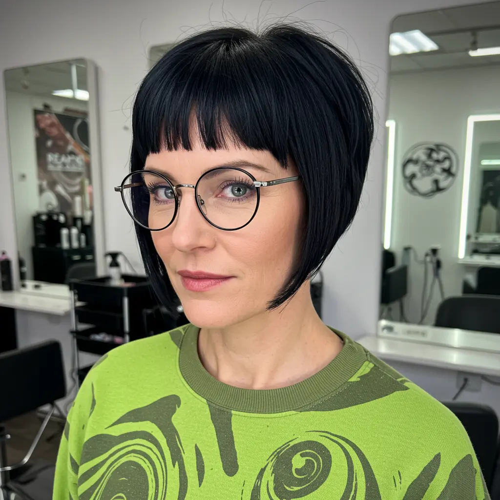 #10 Cropped Bob With Micro Bangs
