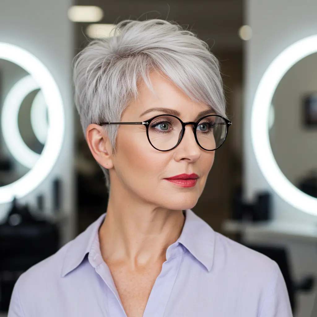 #11 Classic French Crop Haircut With Side Part