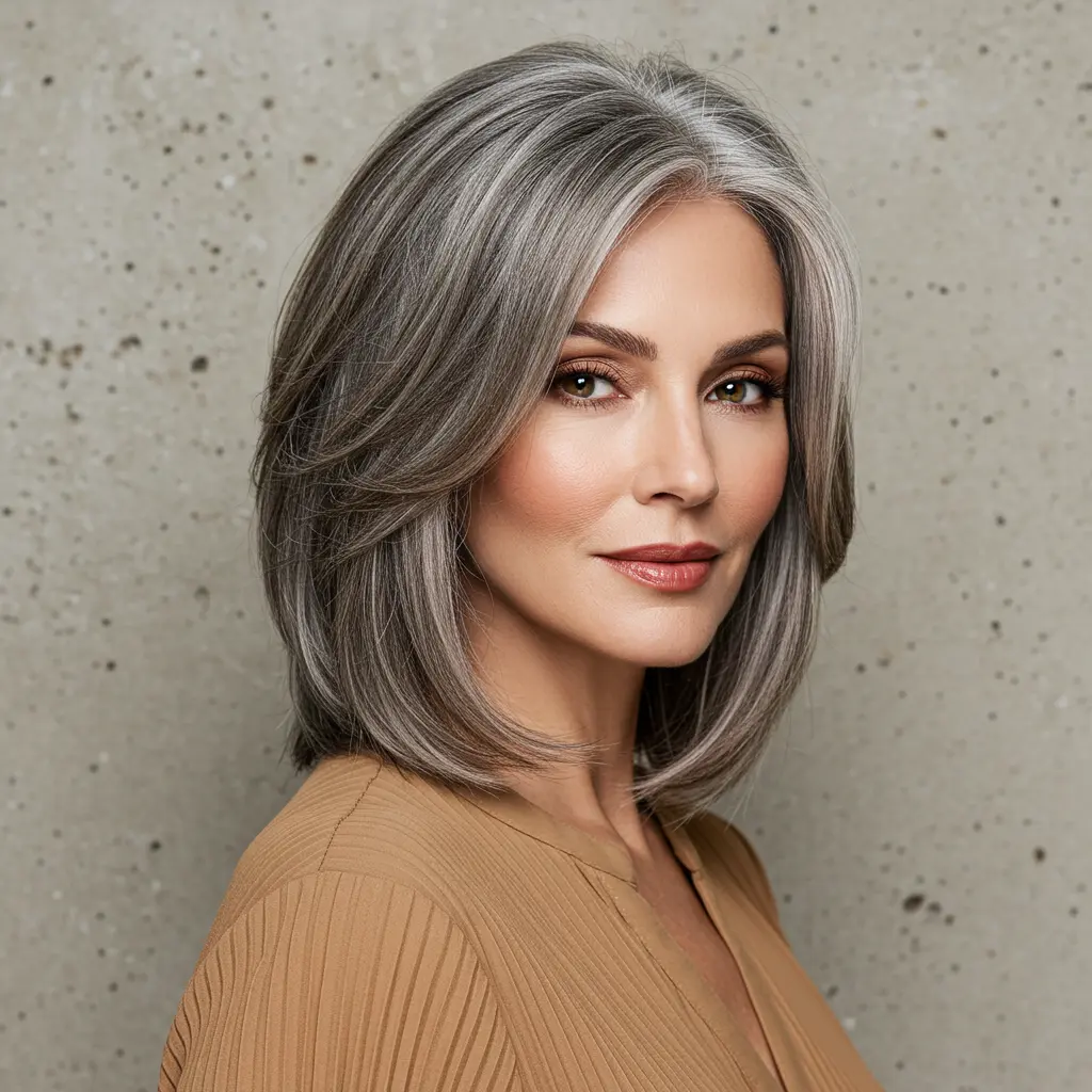 #11 Side Part Medium Haircut for Finer Hair Texture