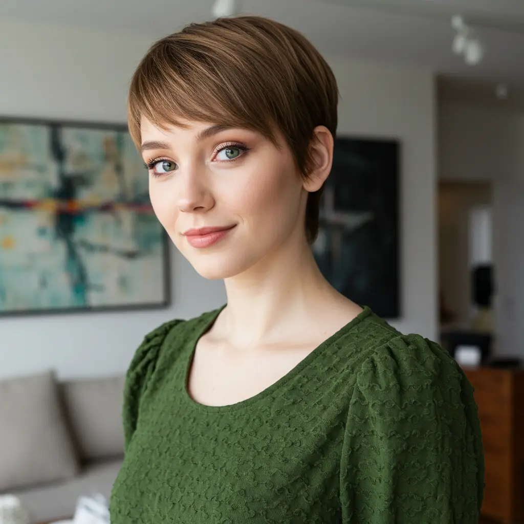 Pixie Cut Thick Hair Straight Texture