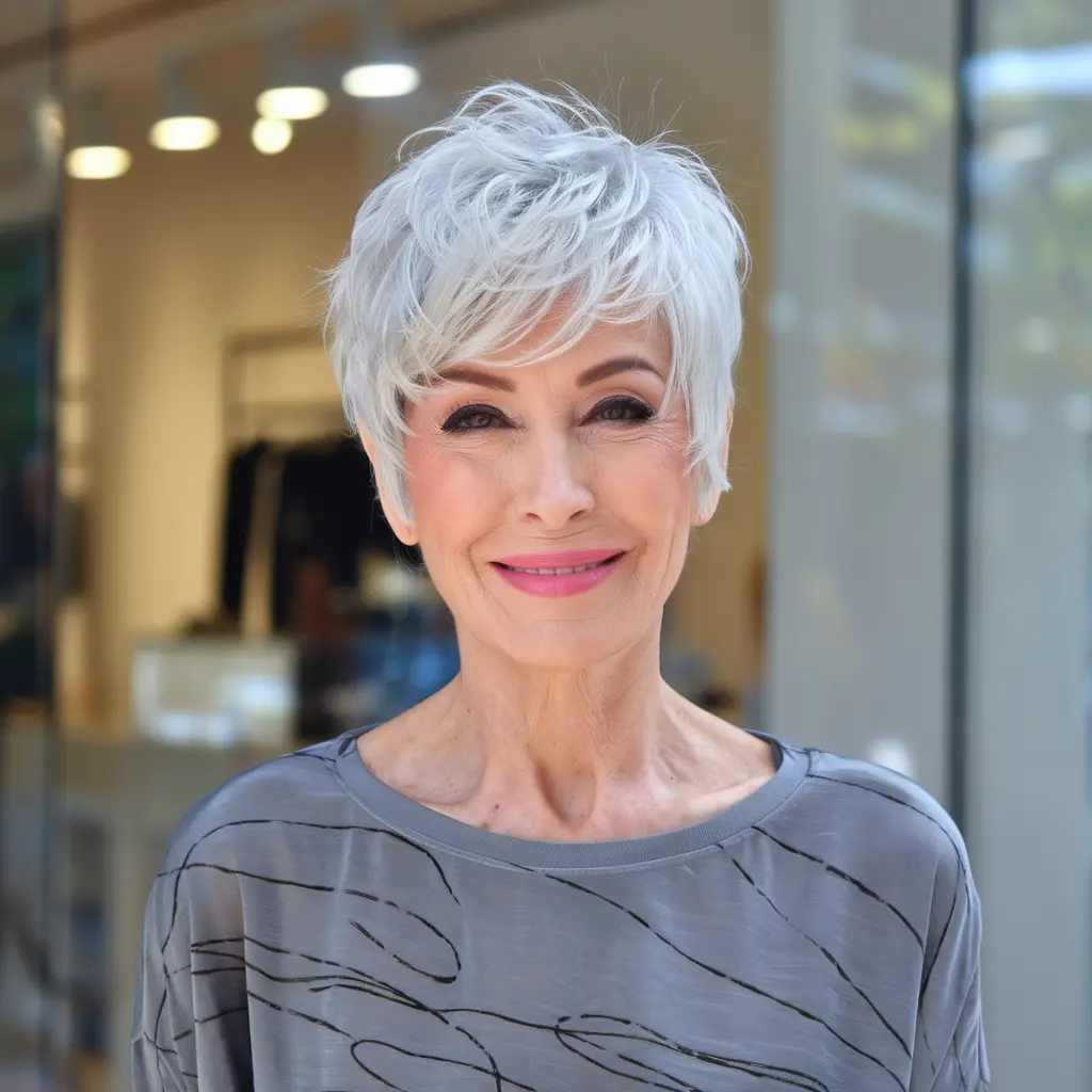 #13 Curtain Bangs on Short Hair for a Light Modern Feel