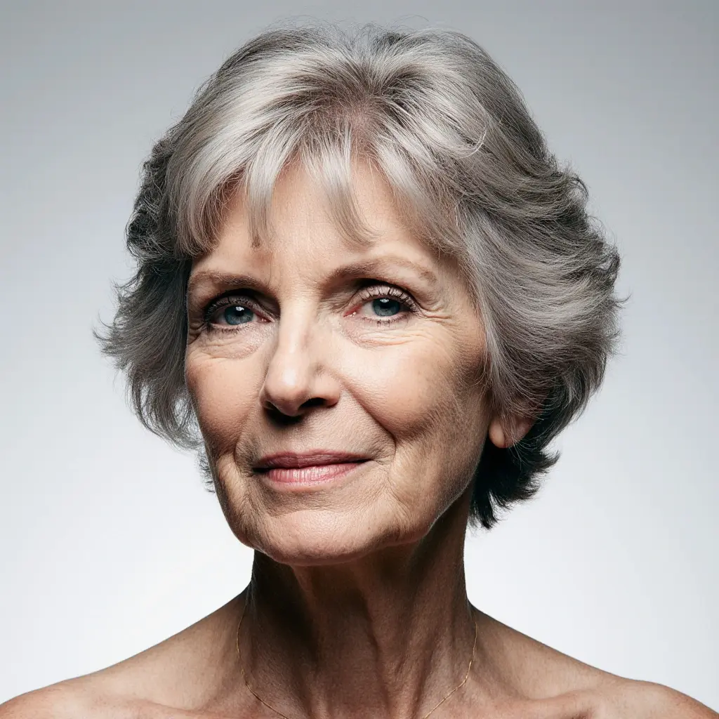 Wavy Pixie for Women Over 60