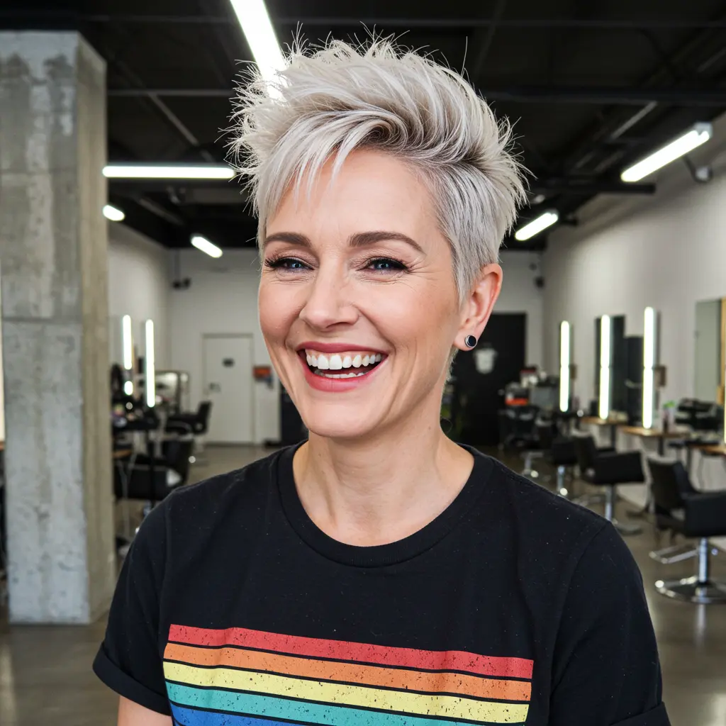 #13 Super Short Pixie With Choppy Bangs