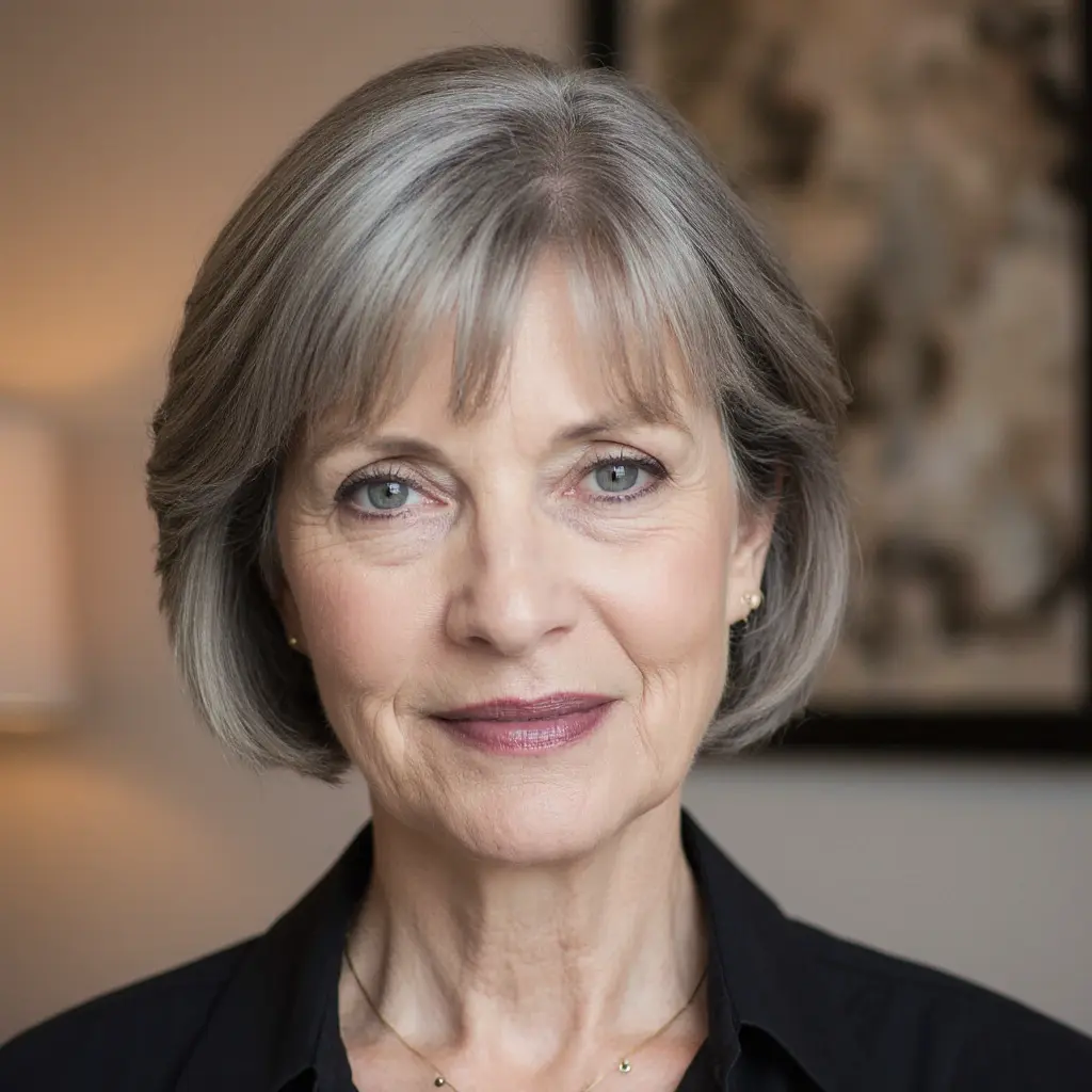 #14 Short French Bob With Micro Fringe