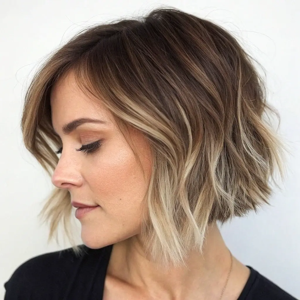 Short Hair with Soft Ombre