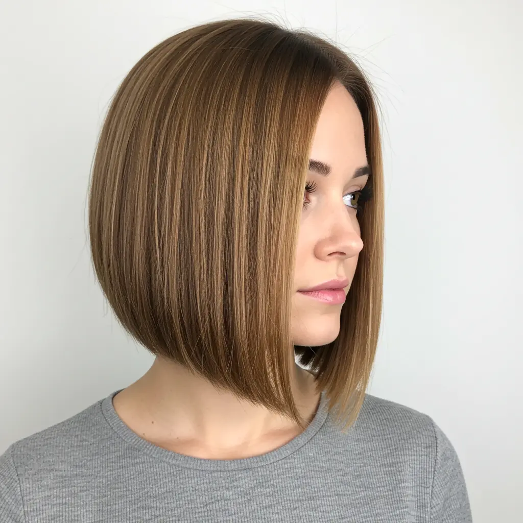 Short Inverted Bronde Bob