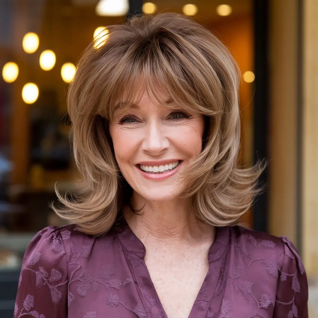 #16 Butterfly Haircut With Shoulder Grazing Layers