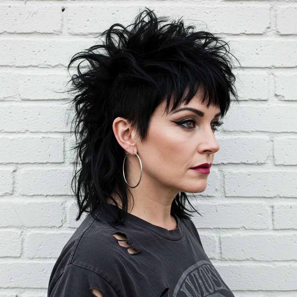 #18 Medium Mullet With Choppy Texture