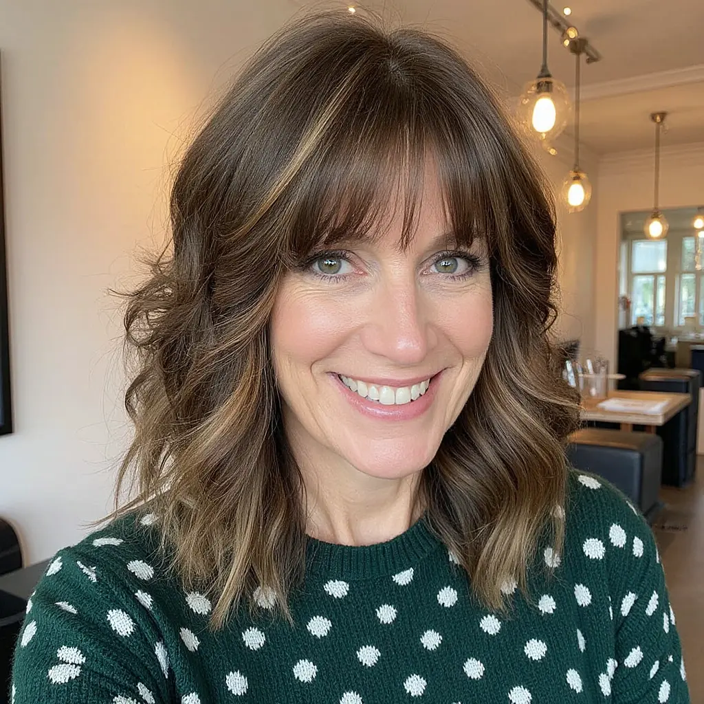 #18 Wavy Hair Wolf Cut for Effortless Bounce