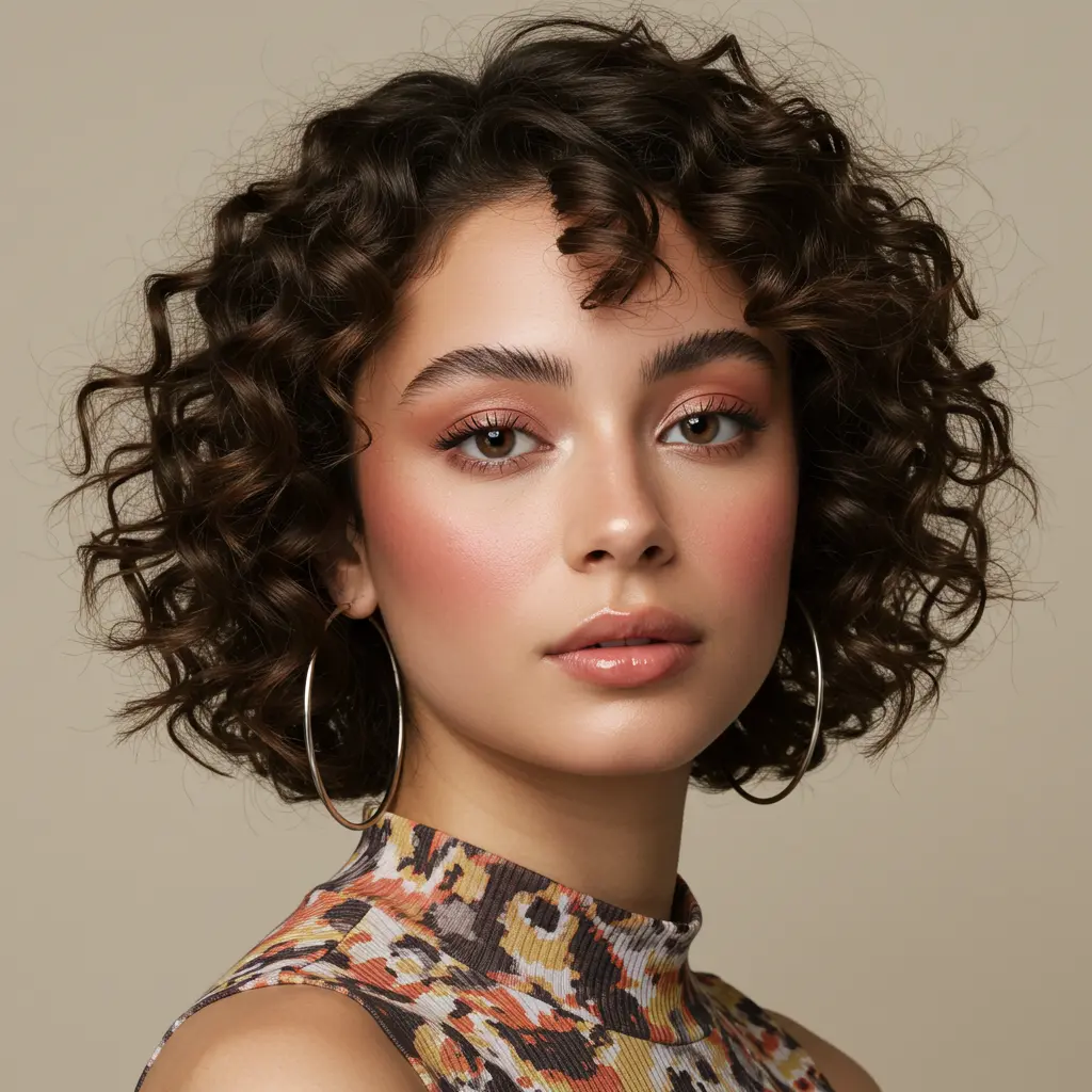 Butterfly Haircut for Short Curly Hair