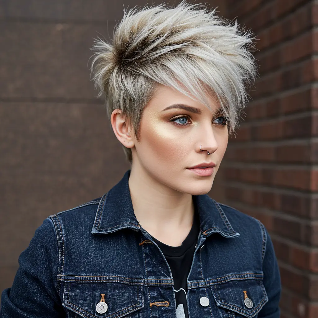 Shaggy and Spiky Pixie