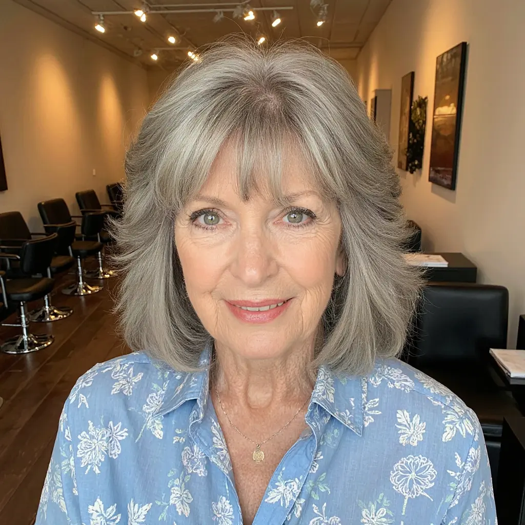 #19 Face Framing Curtain Bangs