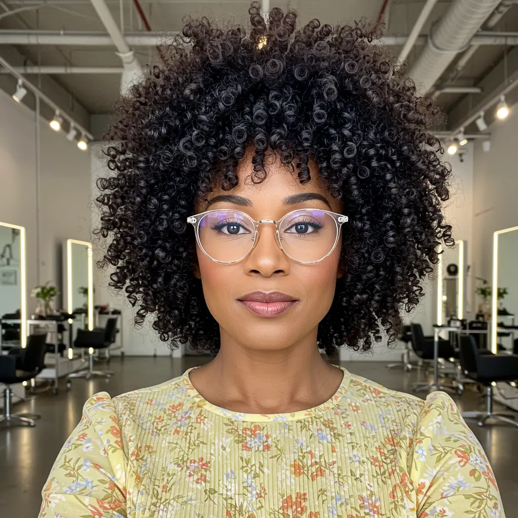 #2 Short Curly Wolf Cut for Defined Volume