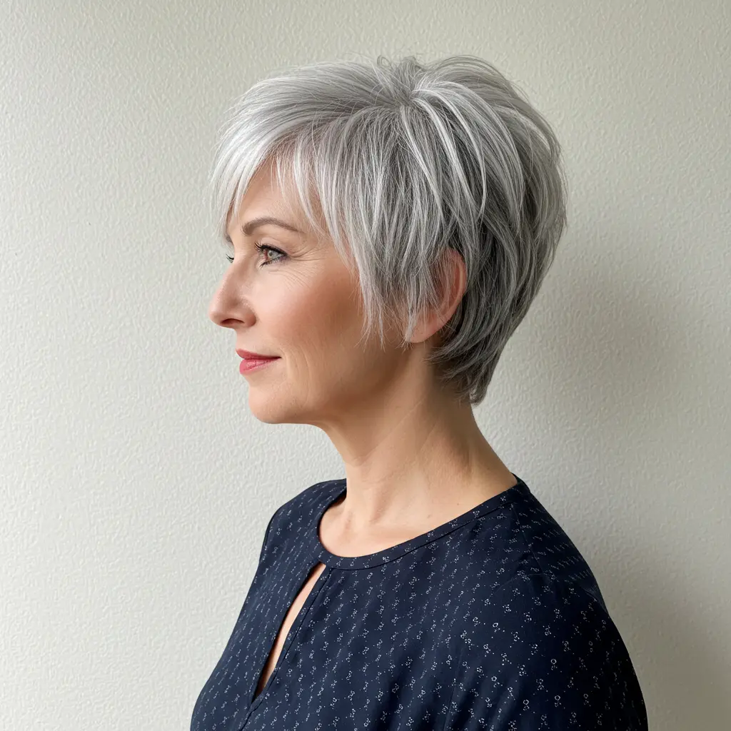 Short Inverted Bob Haircut With Clean Nape