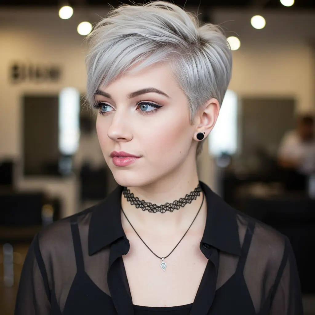 Short Pixie Cut with Bangs