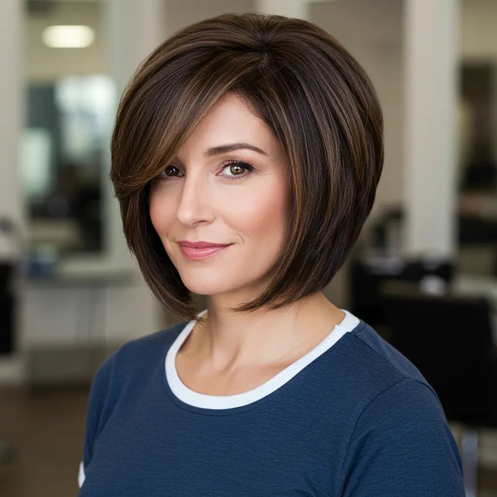 #2 Angled Bob With Side Bangs