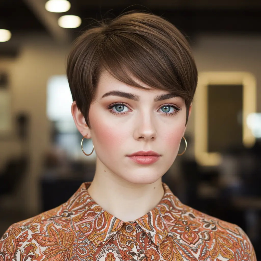 Chic Long Pixie for Fine Hair