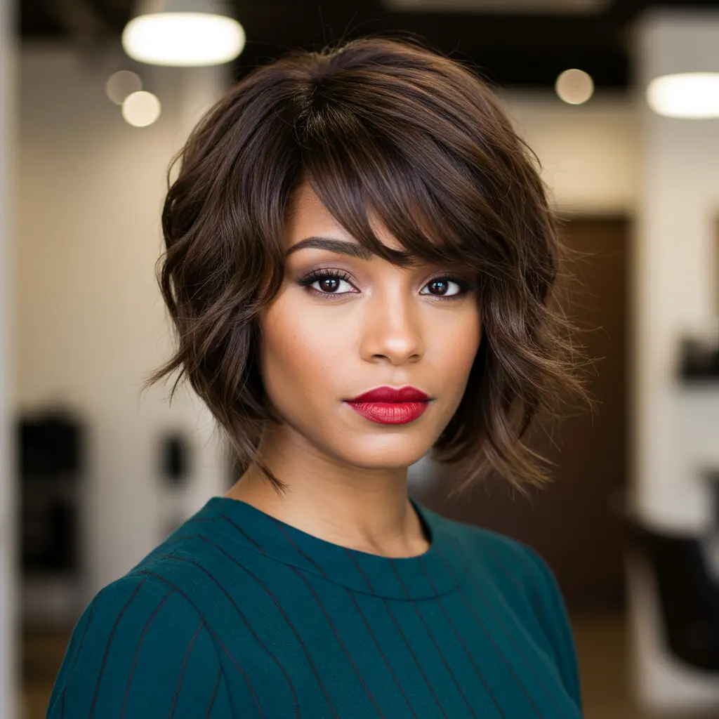 #3 Long Wavy Pixie Cut With Bangs And Soft Layers