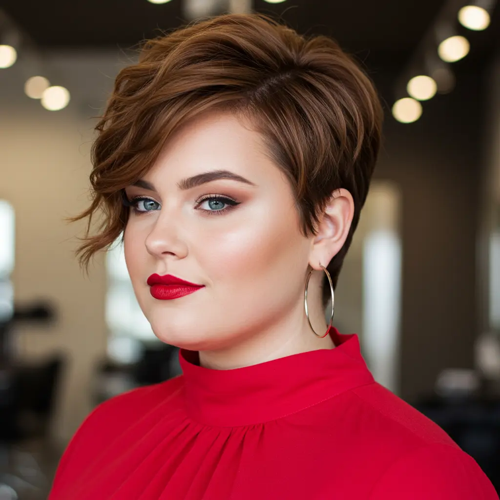 Chic Pixie Cut for Plus Size Women