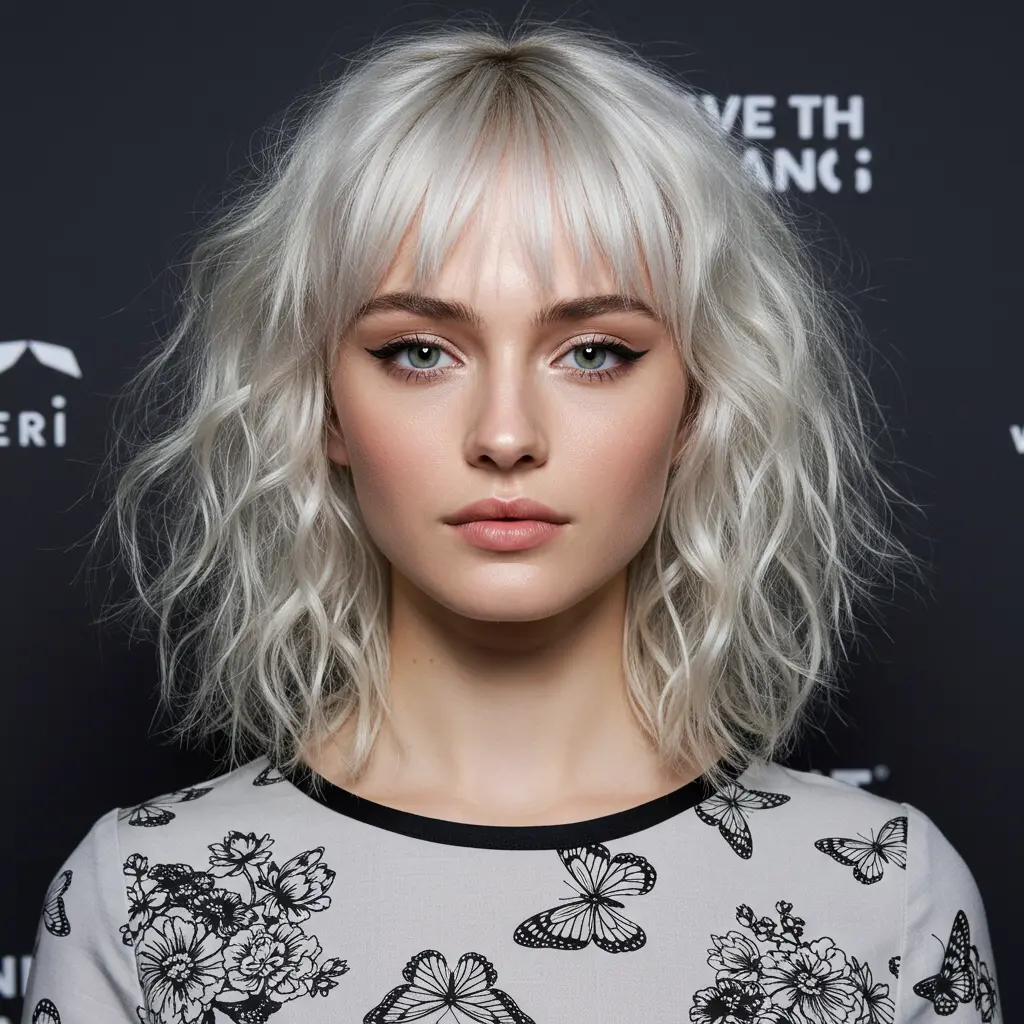 #4 Square Face Framing with Micro Bangs