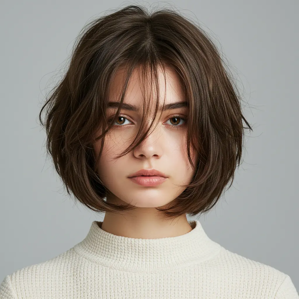 #5 Choppy A Line Bob With Structured Shape