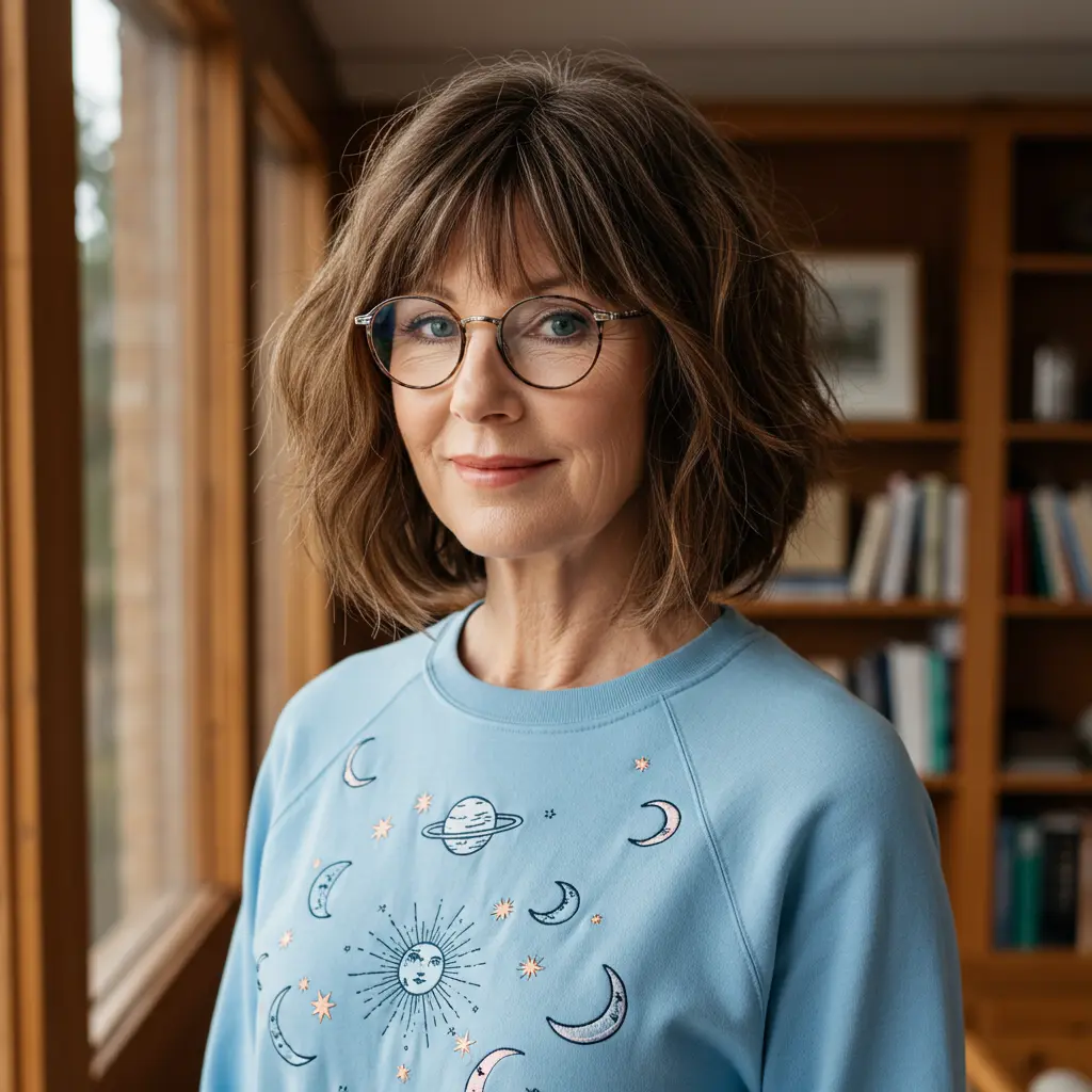 #6 Layered Bob with Bangs