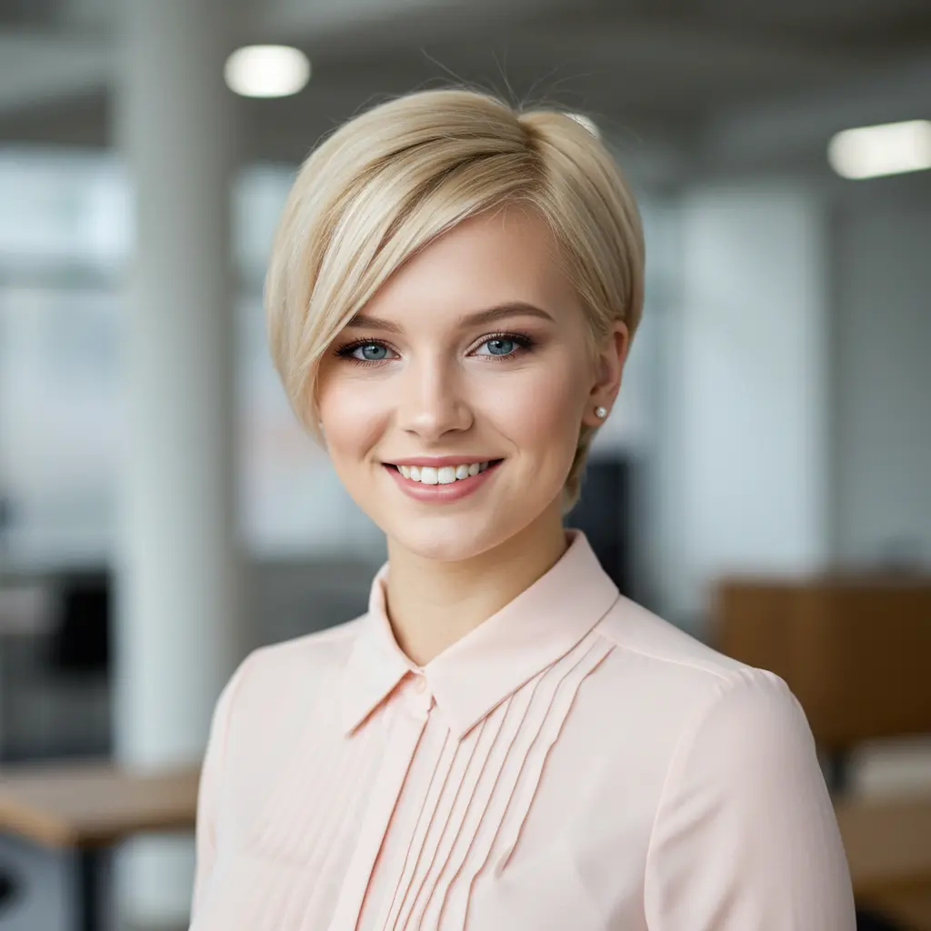 Feminine Pixie Cut with Smooth Layers