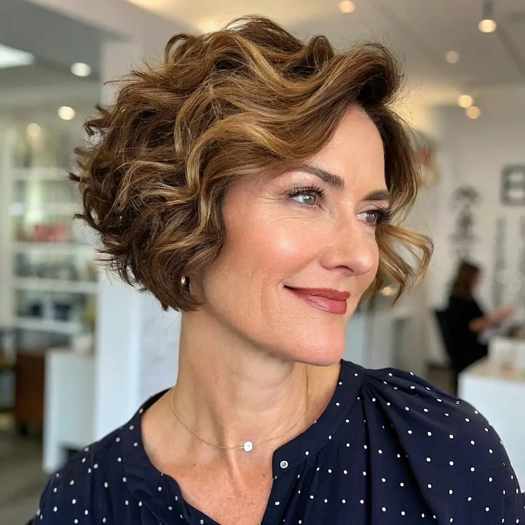 #6 Wavy Pixie Cut For Round Face Plus Size Flattering Shape