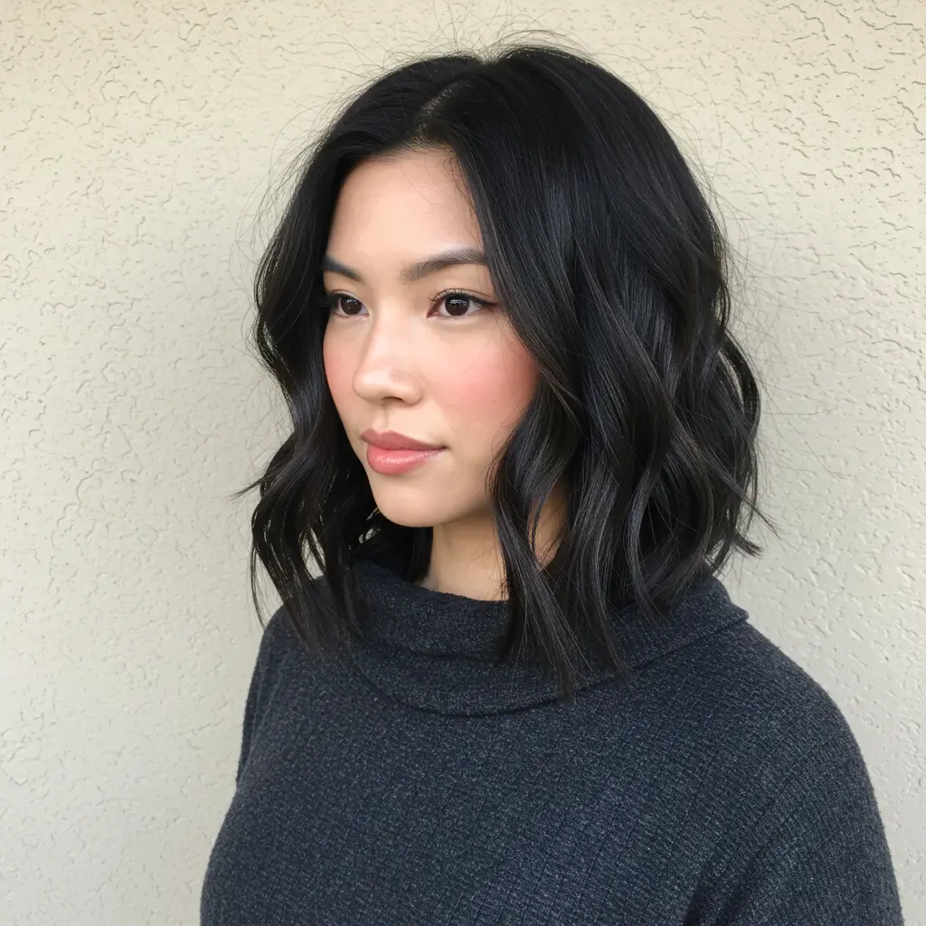 #7 Balayage Medium Hair with Dark Brown Highlights