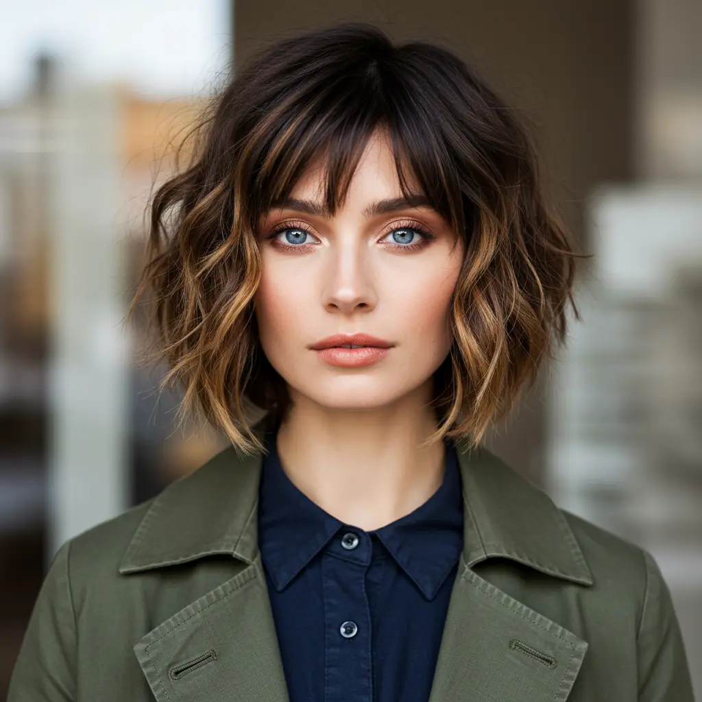 #7 Choppy Micro Bangs with a Tousled Finish