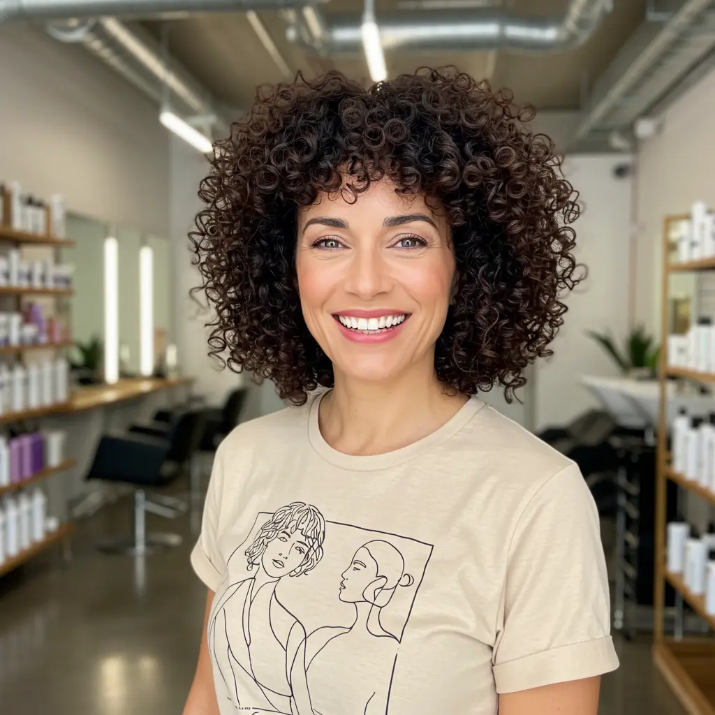 #7 Medium Curly Haircuts With Defined Shape