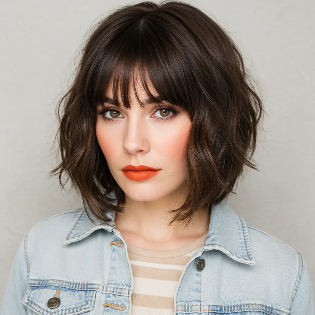 #8 French Haircut Medium Shoulder Length With Lift