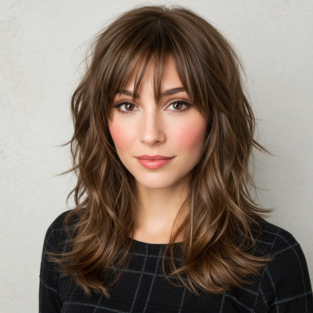 #8 Layered Shag with Micro Bangs