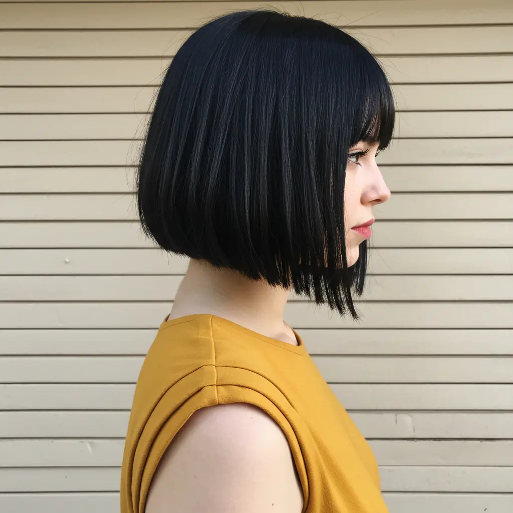 #8 One Length Bob for Sleek Medium Fine Hair