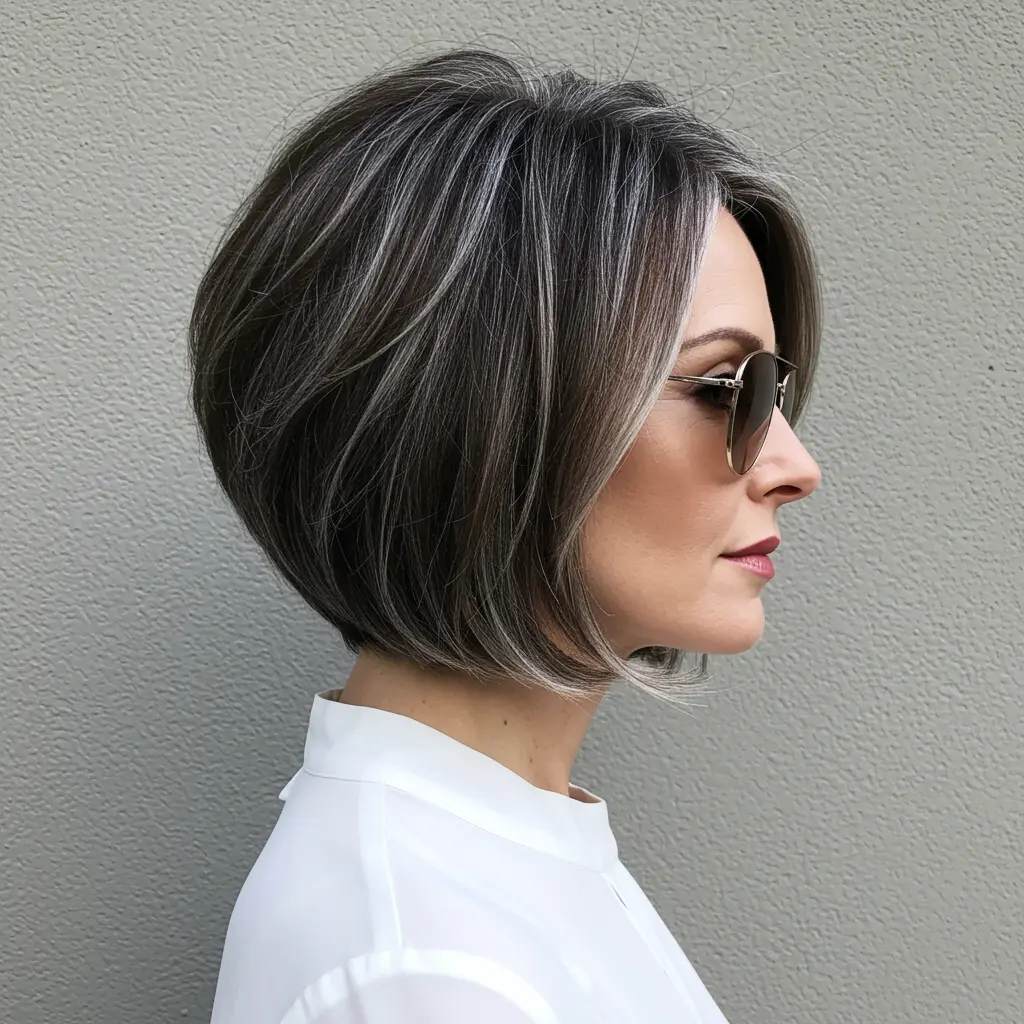 Sleek Chic Angled Bob