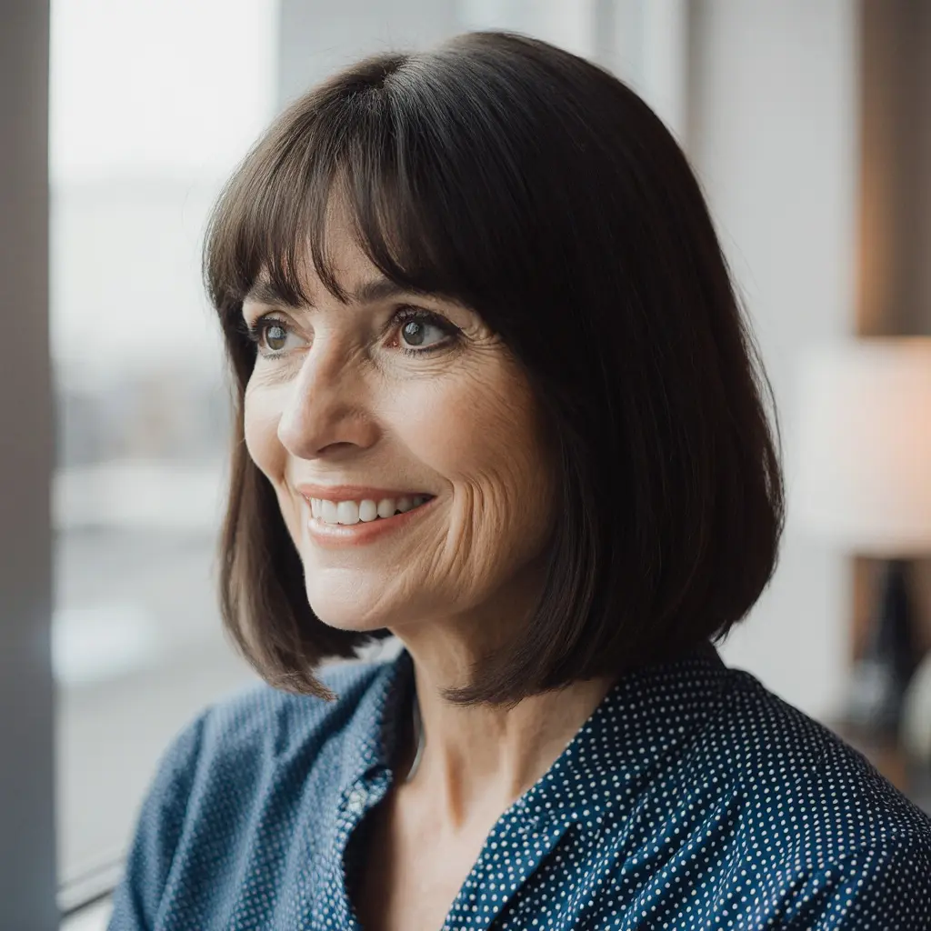 #8 Bob Cut With Long Side Bangs