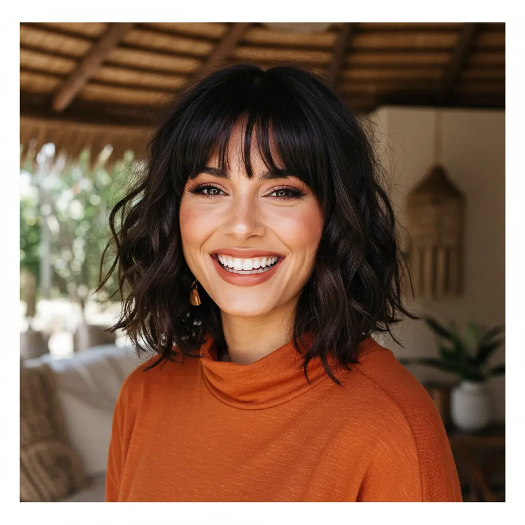 #9 Textured Fringe for a Large Forehead