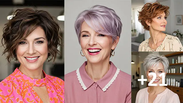 21 Stunning Wavy Pixie Cuts For Women Over 50